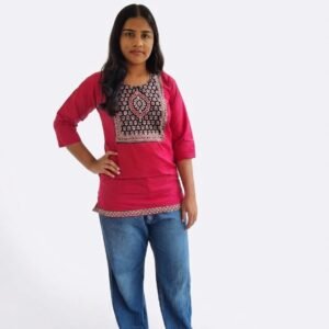 Women's Ethnic Printed Short Kurti for women