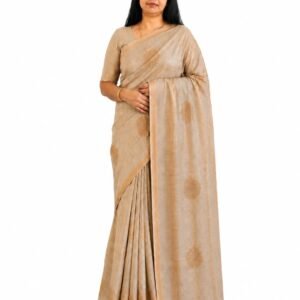Women's Tissue Cotton Saree with Blouse Piece