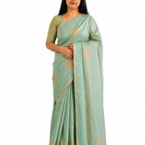 Women's Tissue Cotton Saree with blouse piece